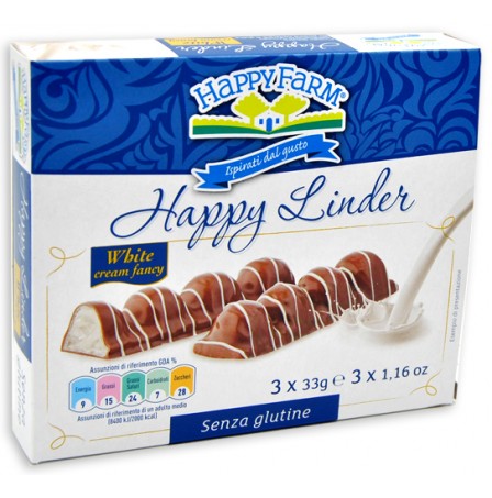 Happy Linder White Snack 3x33g